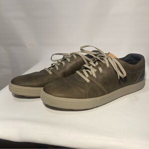 Merrell shoes mens size 11 Barkley casual lace up olive brown leather sneakers